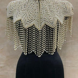 Samara Beaded Tassel Cape