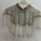Samara Beaded Tassel Cape