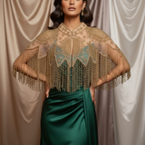 Anastasia Beaded Tassel Cape