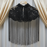 Gleaming Bisou Cape with Tassels