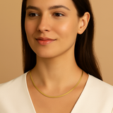 Slithering Snake Gold Chain Necklace