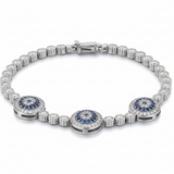 Trinity Evil Eye Tennis Bracelet