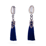 Vintage Vogue Tassel Duster Statement Earrings - Bansri Mehta Design