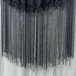 Gleaming Bisou Cape with Tassels - Bansri Mehta Design