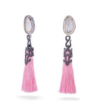 Vintage Vogue Tassel Duster Statement Earrings - Bansri Mehta Design