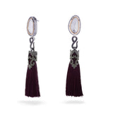 Vintage Vogue Tassel Duster Statement Earrings - Bansri Mehta Design