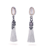 Vintage Vogue Tassel Duster Statement Earrings - Bansri Mehta Design