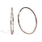 Slim Oversize Hoop Earrings - Bansri Mehta Design