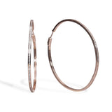 Slim Oversize Hoop Earrings - Bansri Mehta Design