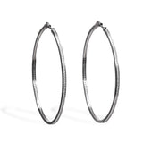 Slim Oversize Hoop Earrings - Bansri Mehta Design