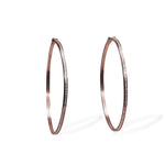 Slim Oversize Hoop Earrings - Bansri Mehta Design
