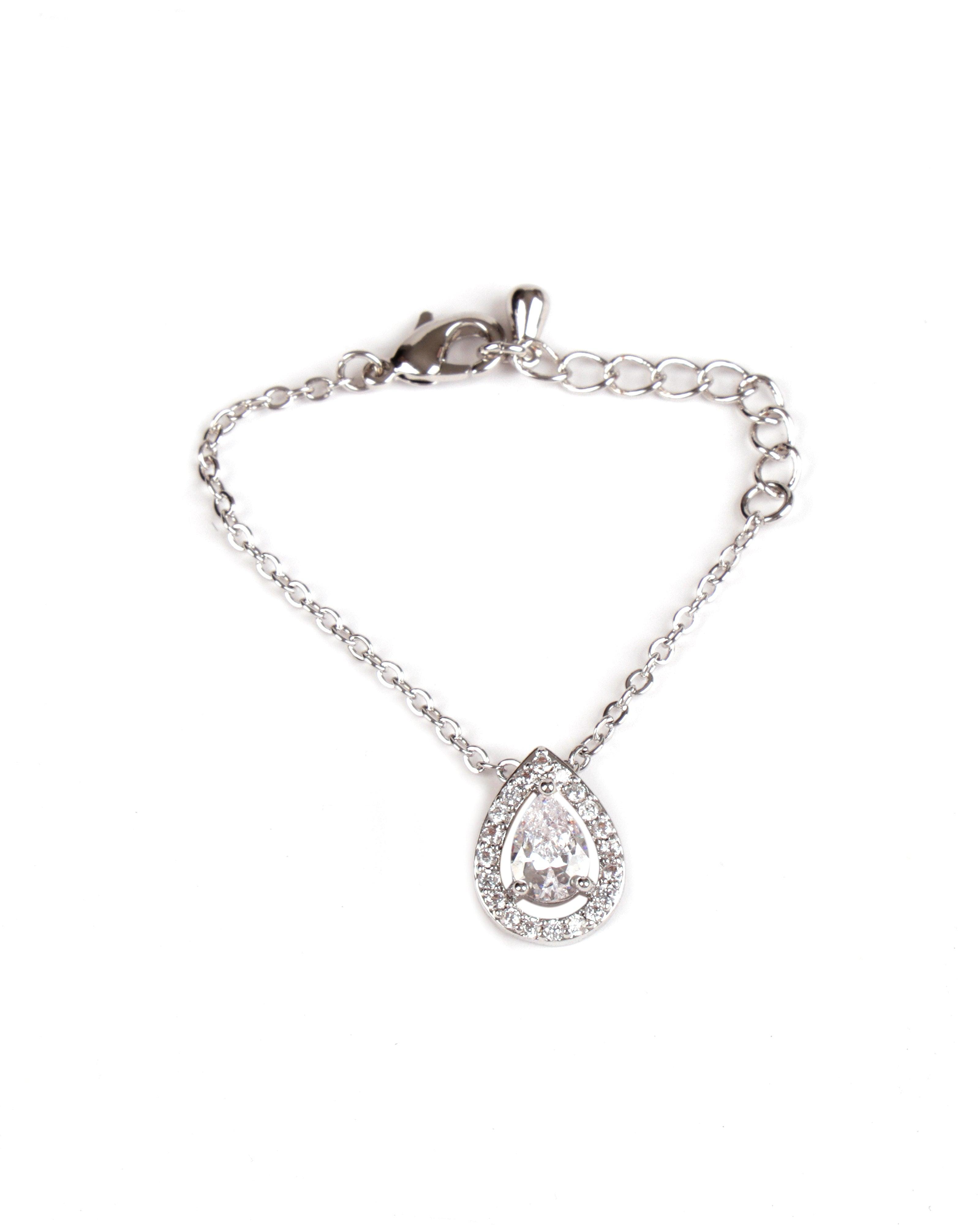 Pear Shape Solitaire Watch Charm - Bansri Mehta Design