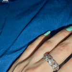 Swarovski Cuban Link Adjustable Ring - Bansri Mehta Design