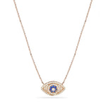 CZ Encrusted Evil Eye Necklace - Bansri Mehta Design