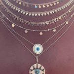 Mini Hearts Collar Chain Necklace - Gold - Bansri Mehta Design