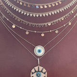 Mini Hearts Collar Chain Necklace - Gold - Bansri Mehta Design