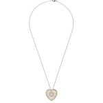 Mother of Pearl Heart Solitaire Necklace & Earring Set - Bansri Mehta Design