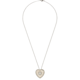Mother of Pearl Heart Solitaire Necklace & Earring Set - Bansri Mehta Design