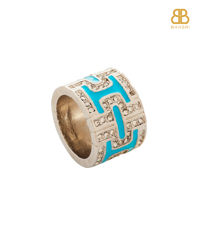Enamel Band Ring - Bansri Mehta Design