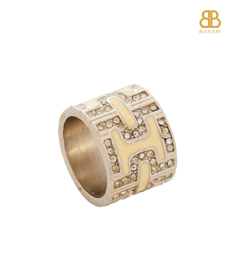 Enamel Band Ring - Bansri Mehta Design