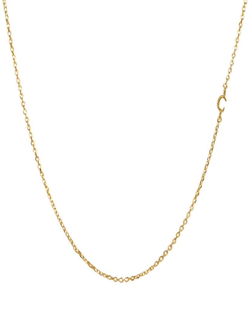 Mini Initial Chain Necklace - Bansri Mehta Design