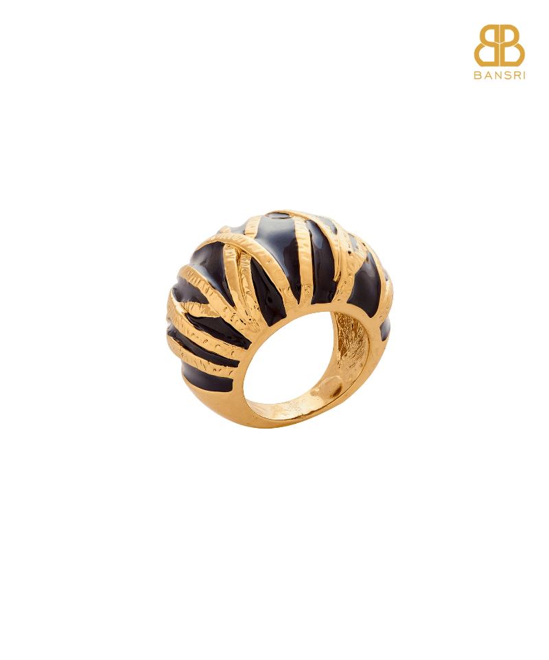 Enamel Stripey Ring - Bansri Mehta Design