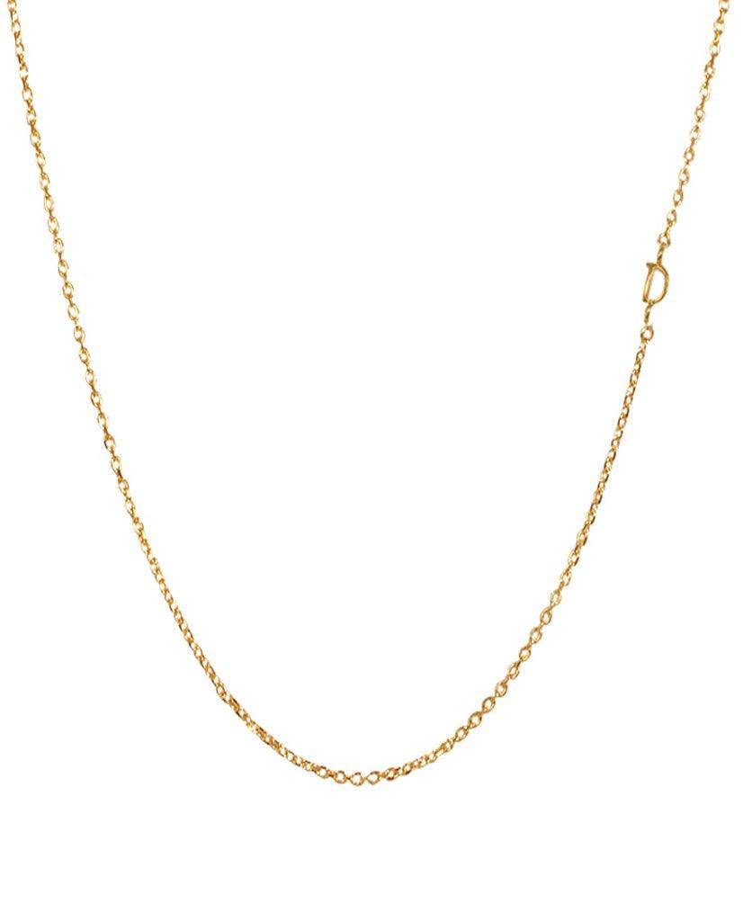 Mini Initial Chain Necklace - Bansri Mehta Design