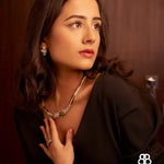 Le Panthera Rosegold Collar Necklace & Bracelet & Earring Set - Bansri Mehta Design