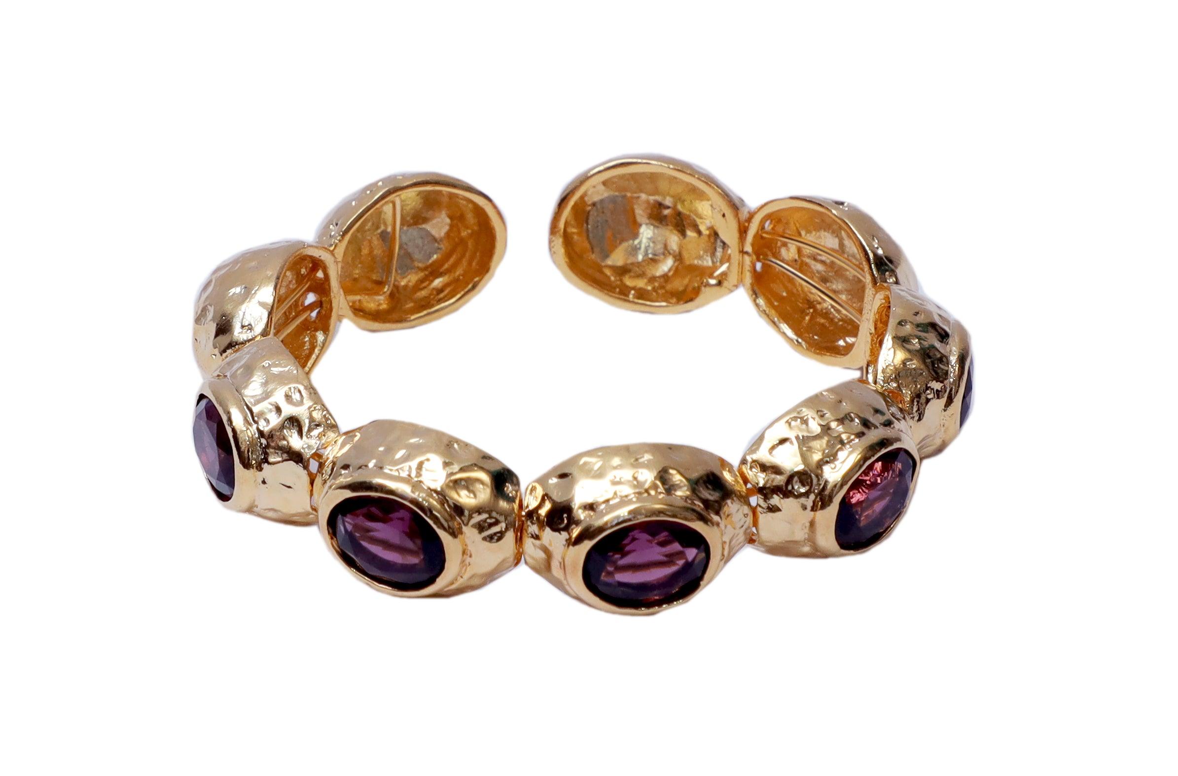 Bedazzle Flexi Bangle Bracelet - Gold - Bansri Mehta Design