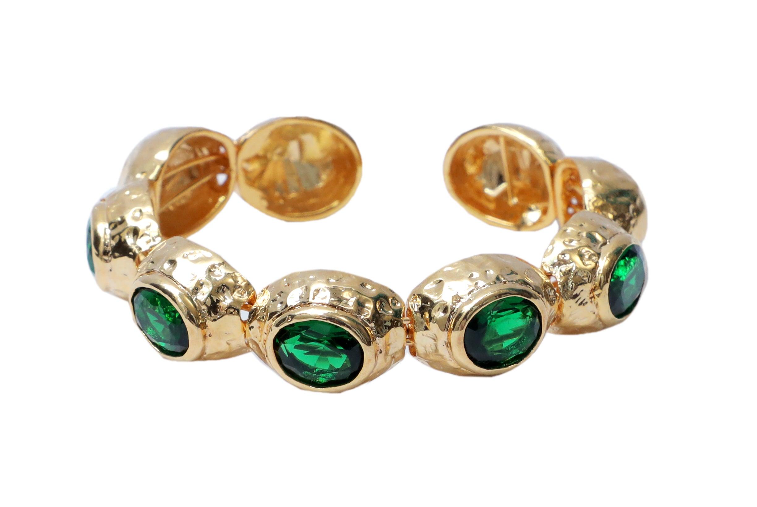 Bedazzle Flexi Bangle Bracelet - Gold - Bansri Mehta Design