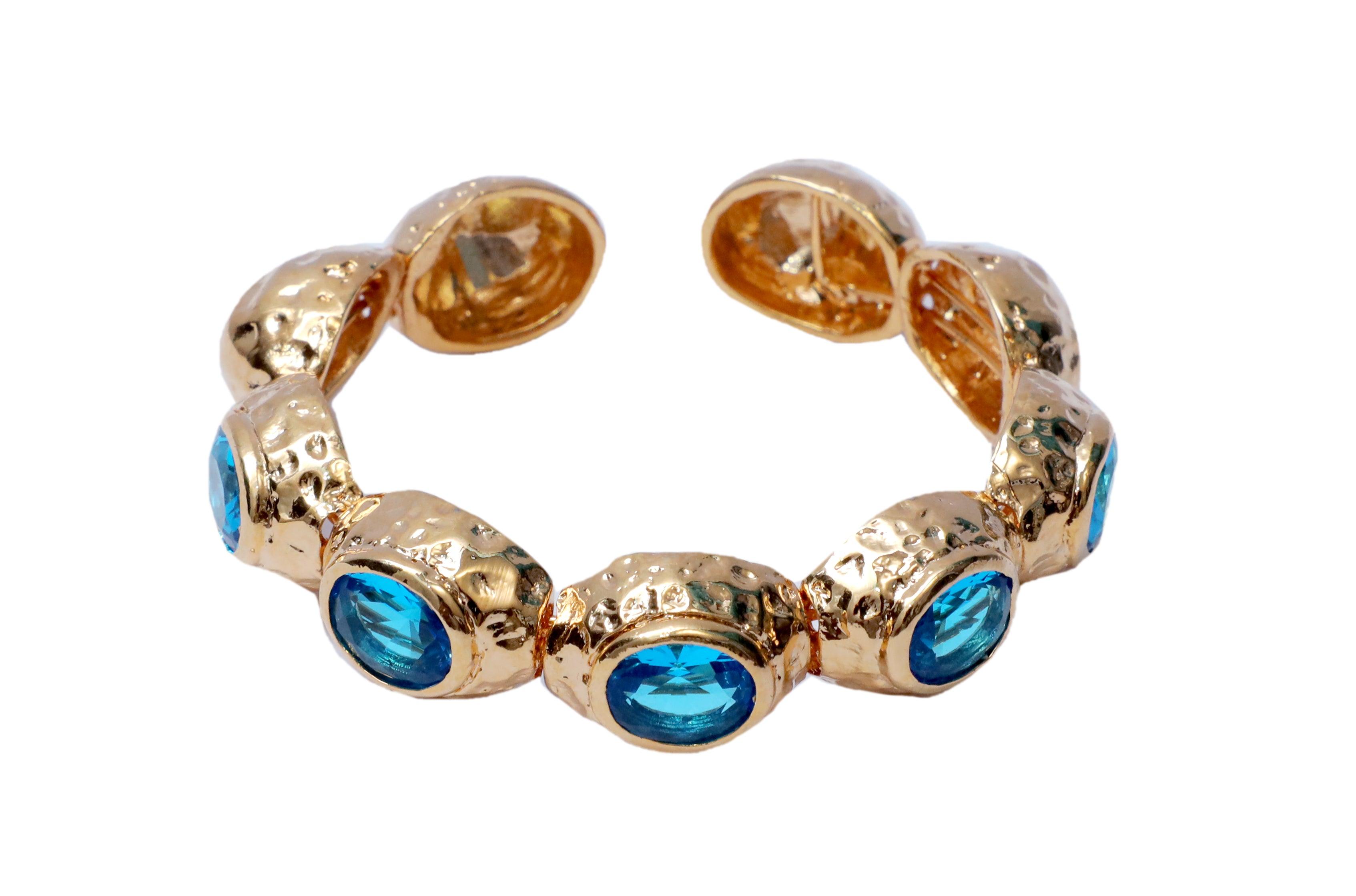 Bedazzle Flexi Bangle Bracelet - Gold - Bansri Mehta Design