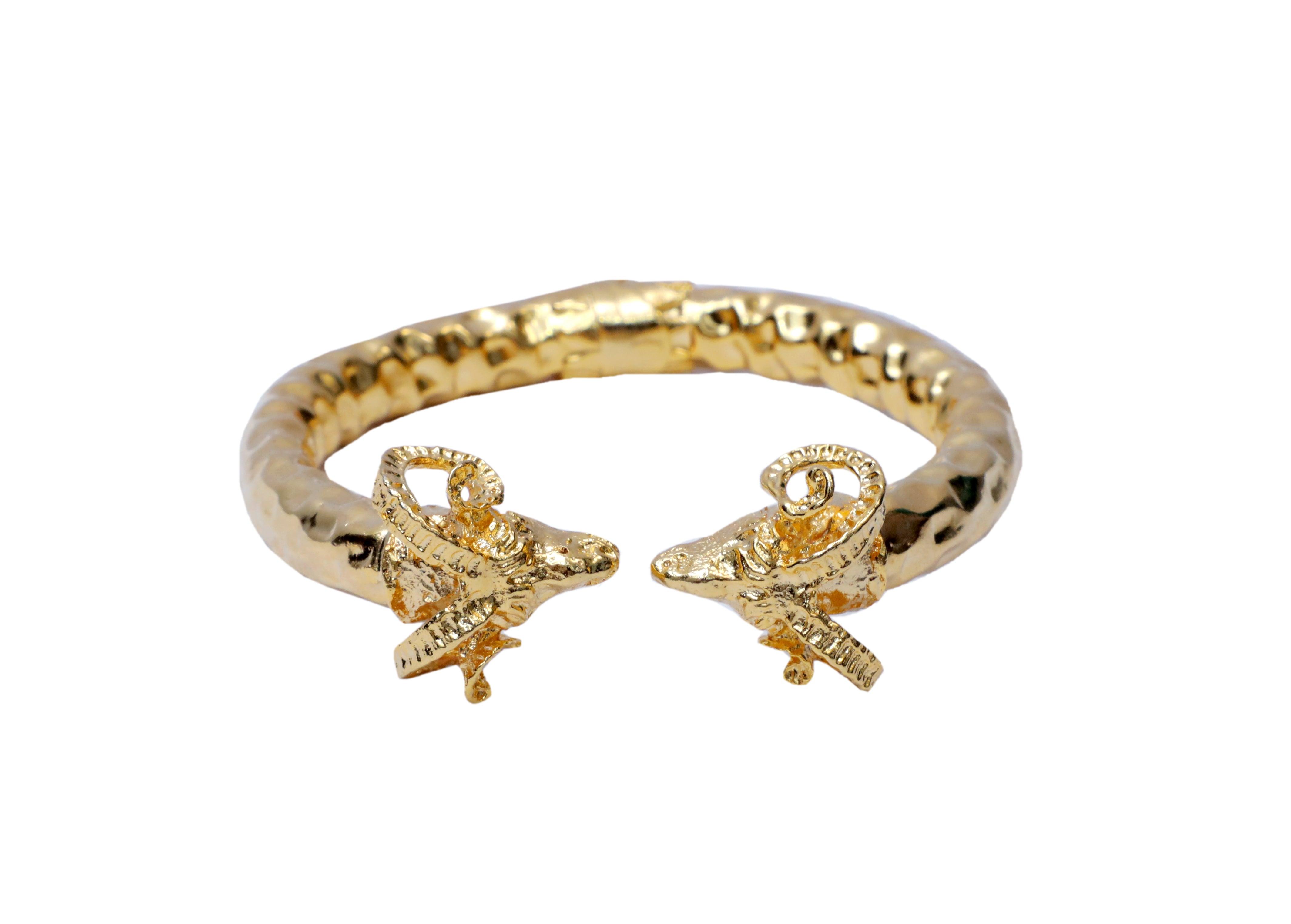 Animal Head Bracelet Cuff - Bansri Mehta Design