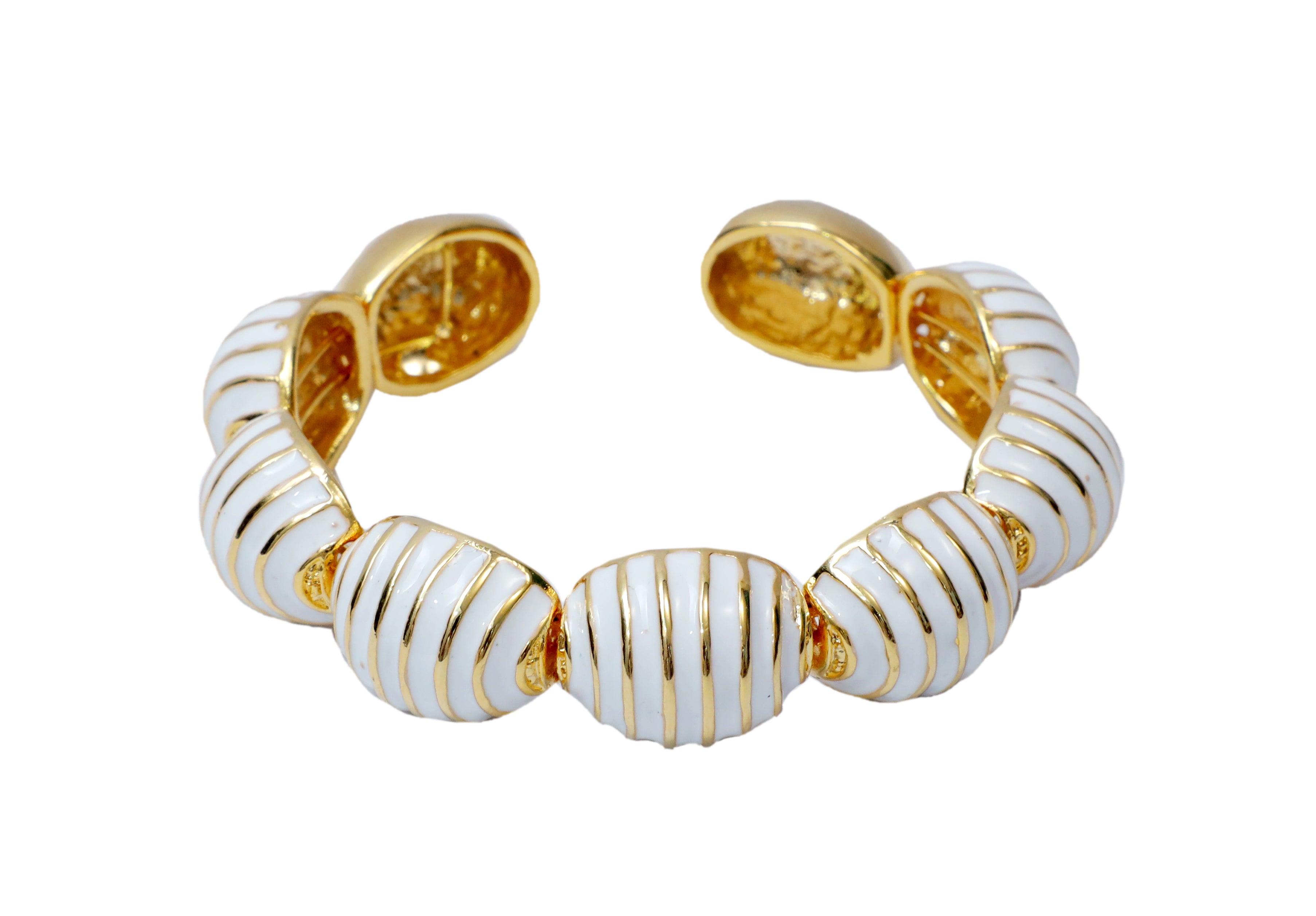 Sara Enamel Bangle Bracelet - Bansri Mehta Design