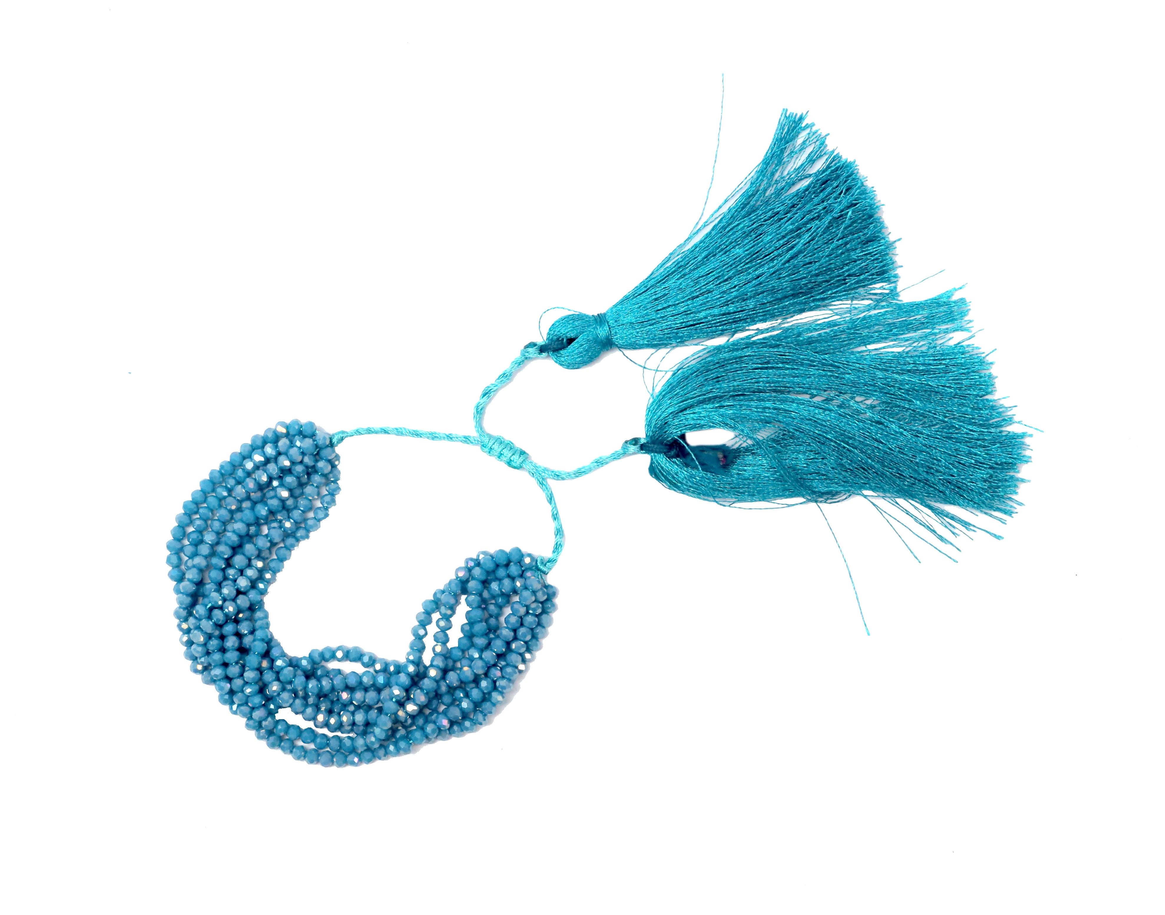 Party Princess Tassel Beaded Bracelet - Bansri Mehta Design