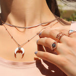 Slithering Snake Silver Chain Necklace - Bansri Mehta Design