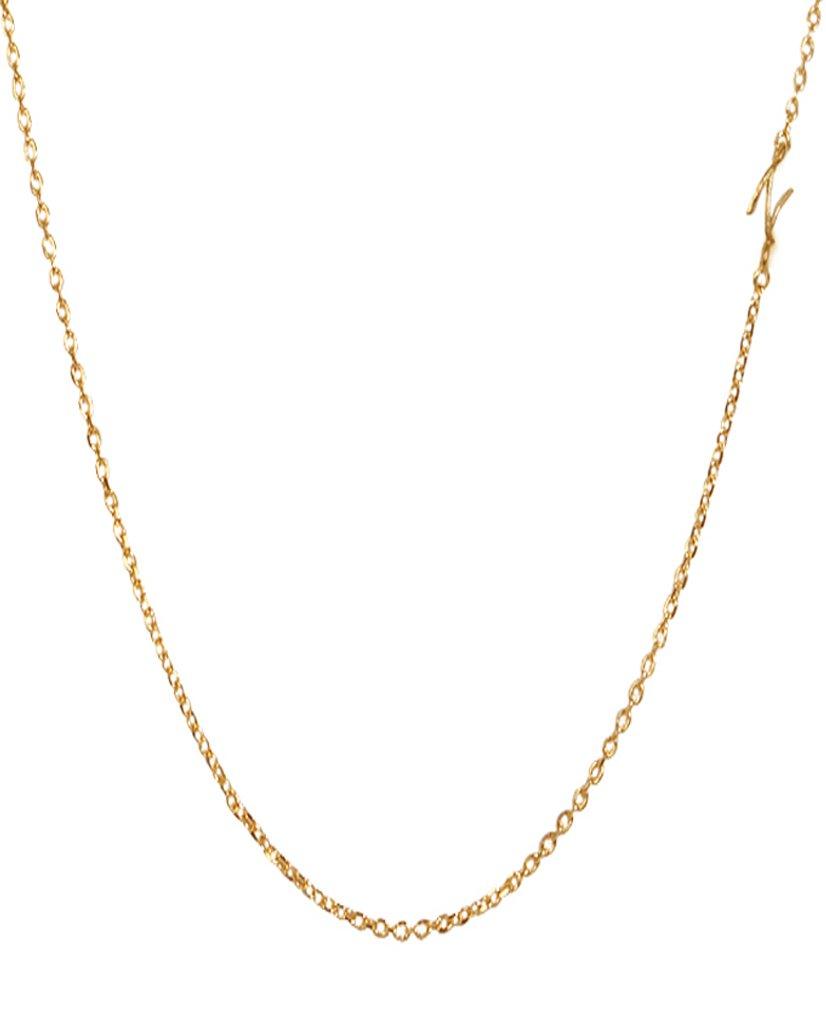 Mini Initial Chain Necklace - Bansri Mehta Design
