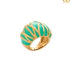Enamel Stripey Ring - Bansri Mehta Design