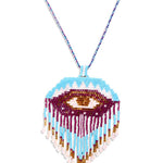 Beaded Egyptian Eye Necklace - BANSRI                                                                 Jewelry Lounge