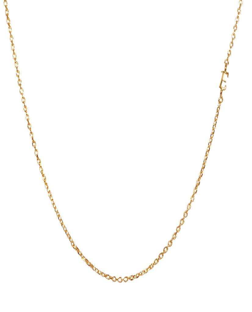 Mini Initial Chain Necklace - Bansri Mehta Design