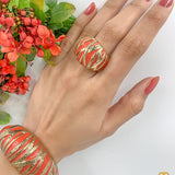 Enamel Stripey Ring - Bansri Mehta Design
