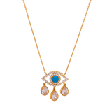 Rowena Third Eye Diamond Teardrop Necklace