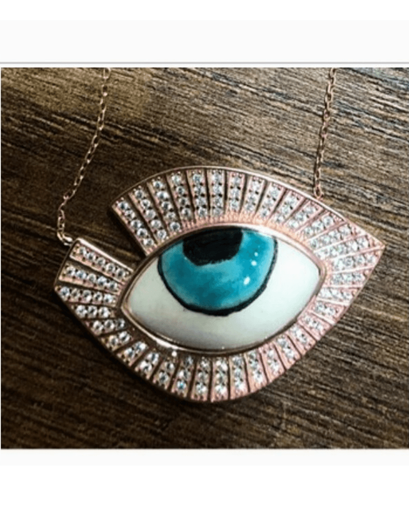 Gorgeous Glam Evil Eye Necklace - Bansri Mehta Design