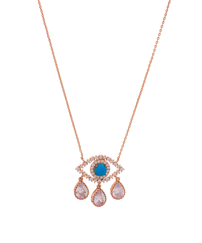 Rowena Third Eye Diamond Teardrop Necklace