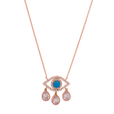Rowena Third Eye Diamond Teardrop Necklace