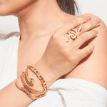 Criss Cross Rainbow Crystal Bracelet - Bansri Mehta Design