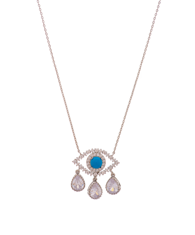 Rowena Third Eye Diamond Teardrop Necklace