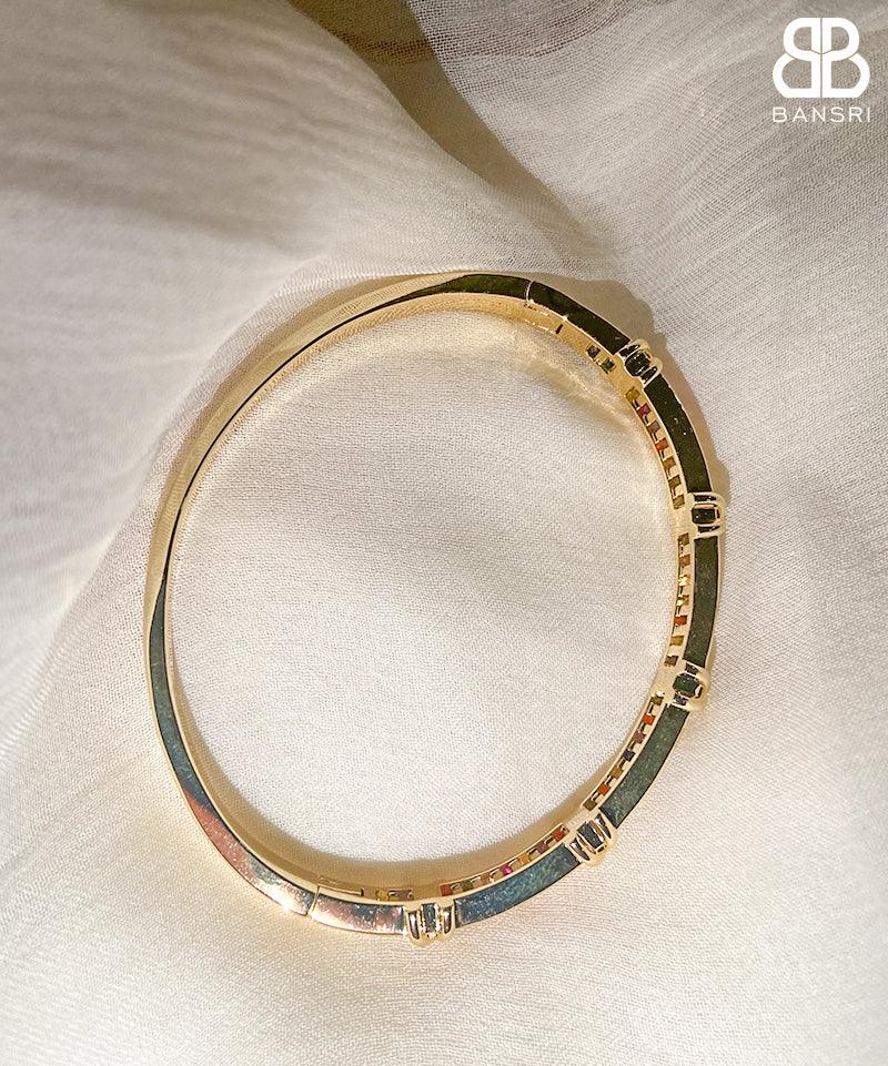 Criss Cross Rainbow Crystal Bracelet - Bansri Mehta Design