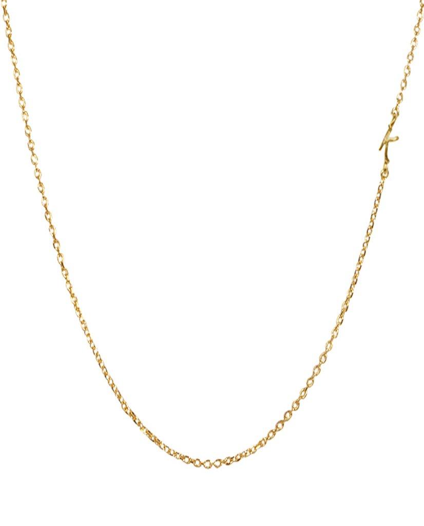 Mini Initial Chain Necklace - Bansri Mehta Design