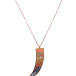 Multi Coloured Talon Necklace with Swarovski Crystals - Bansri Mehta Design