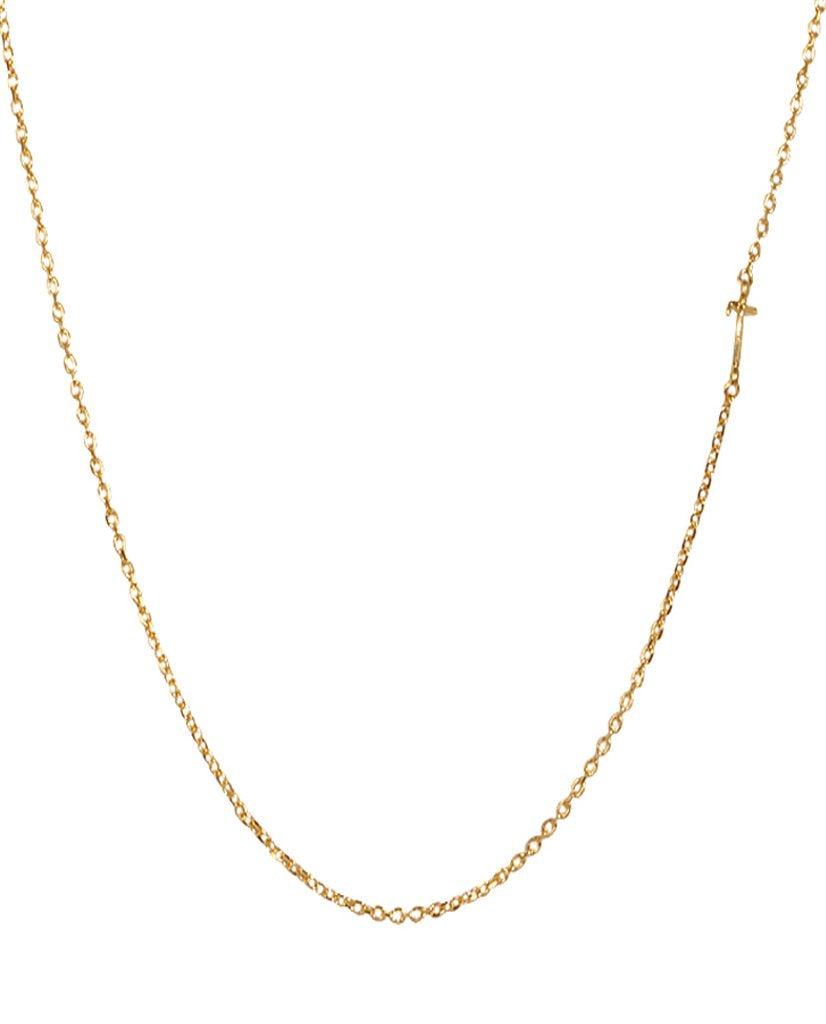 Mini Initial Chain Necklace - Bansri Mehta Design